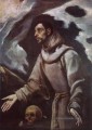 Die Ekstase von St Francis 1580 Manierismus spanischer Renaissance El Greco